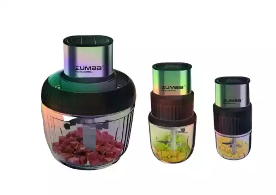 Кухонный измельчитель Zumba ZM-2233, 3 в 1, черный